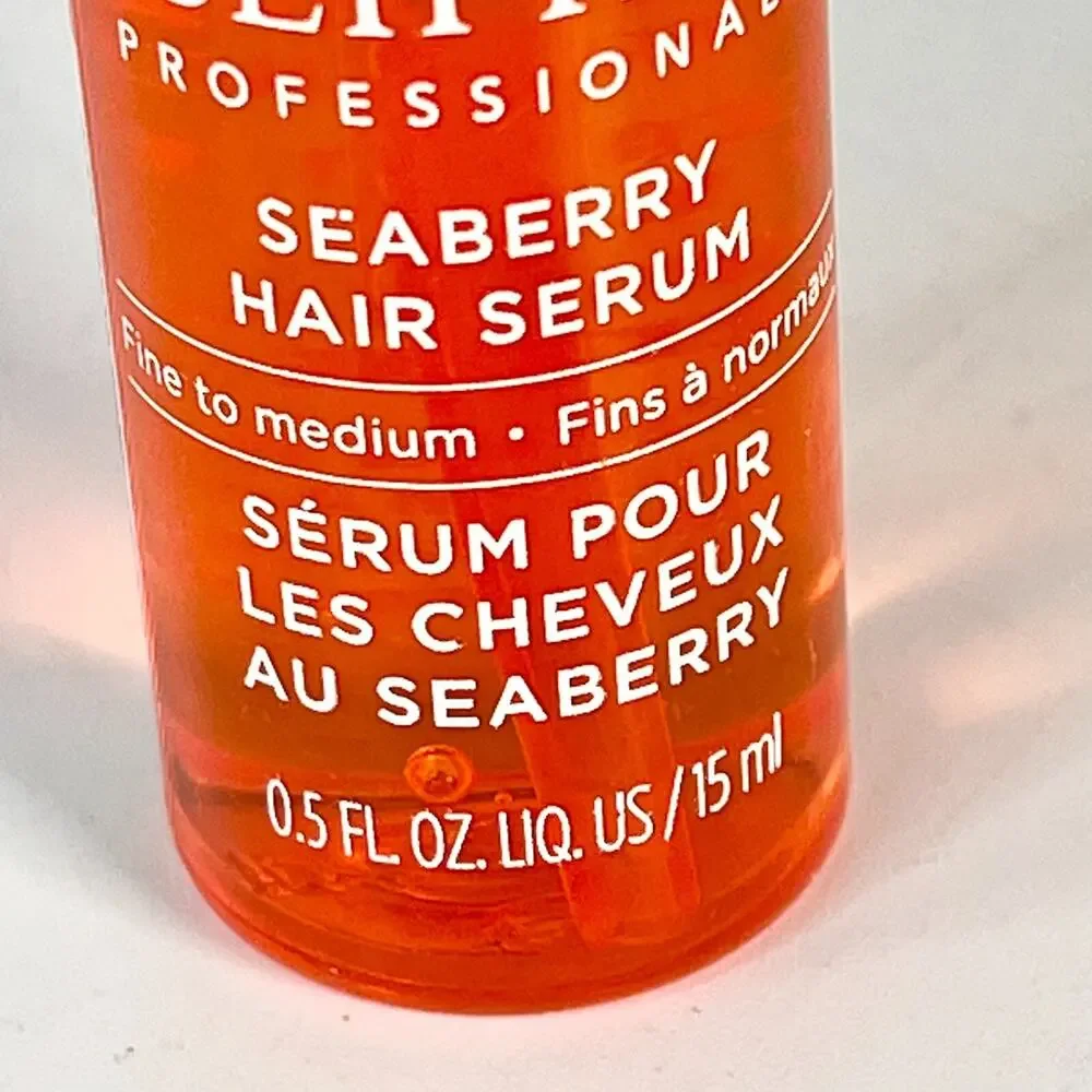 Obliphica Seaberry Leave-in Hair Serum Dry Hair Growth Travel .5 fl oz 15ml New